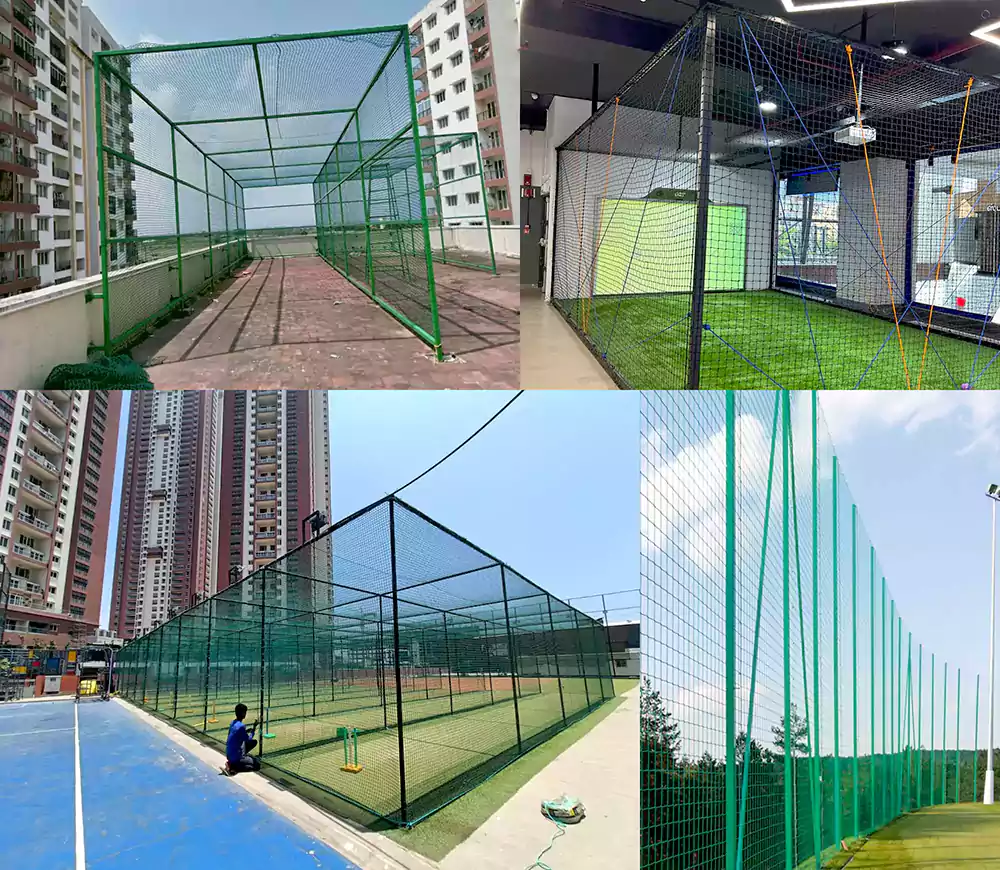 we are you providing sports nets service includes Cricket Practice Nets, Sports Ball Stop Nets, Football  Stop Netting, Terrace Cricket Nets 